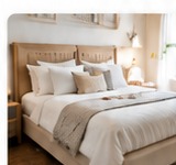 Clean bedroom residential cleaning